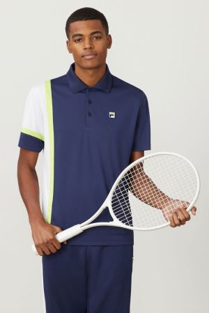 FILA Plr Polos White,Mens Tennis | CA.KWGDTX641